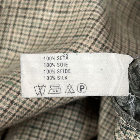 CERRUTI 1881 Vintage Silk Lightweight Blazer Taupe Single Breasted Fitted 34L - Picture 14 of 16